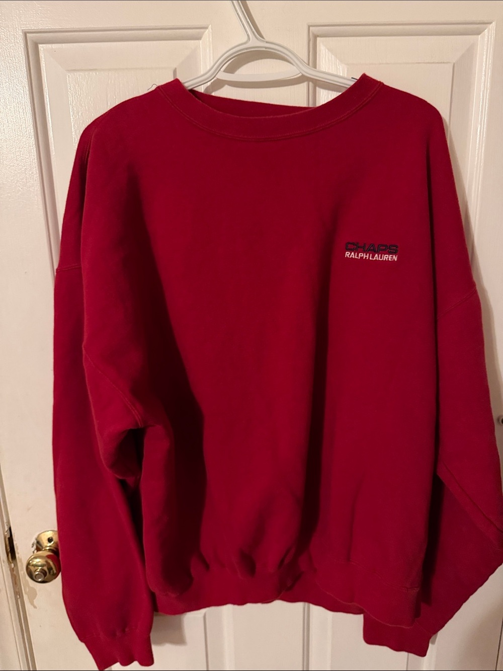 Ralph Lauren Men's Crimson Red Crewneck Sweatshirt